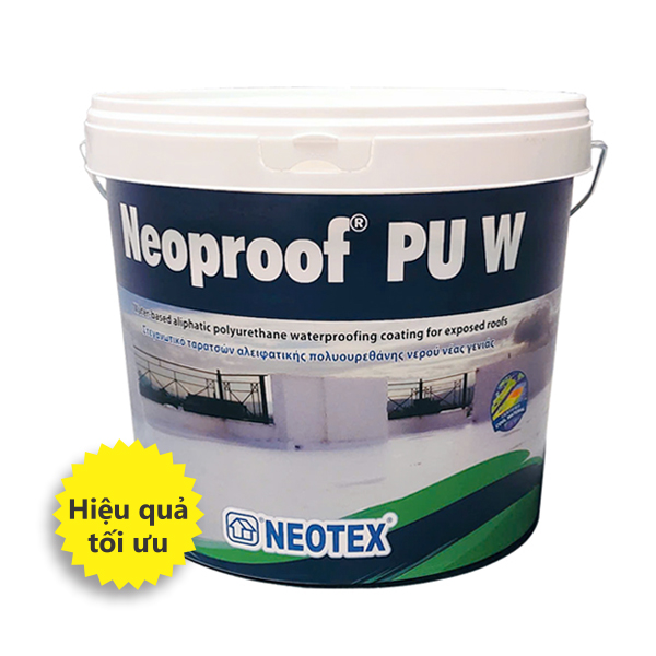 2. Neoproof PU W – Lựa chọn kinh tế cho mái bê tông, sân thượng, ban công