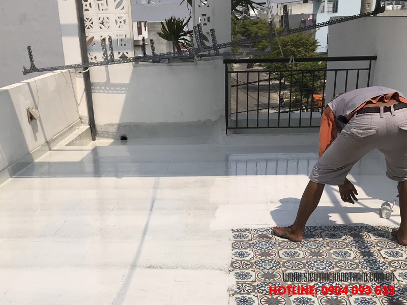 chống thấm sân thượng sau khi ốp gạch độ bền cao chi phí nhỏ