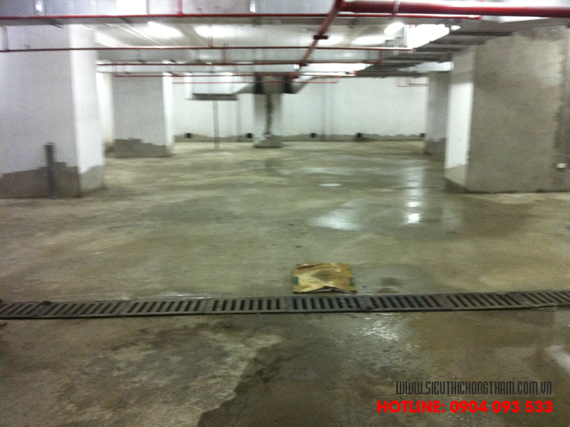 Bước vệ sinh bề mặt tầng hầm quyết định đến chất lượng công tác chống thấm tầng hầm