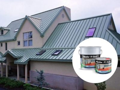 quy trình chống thấm sàn mái tôn sử dụng Neodur FT Clear