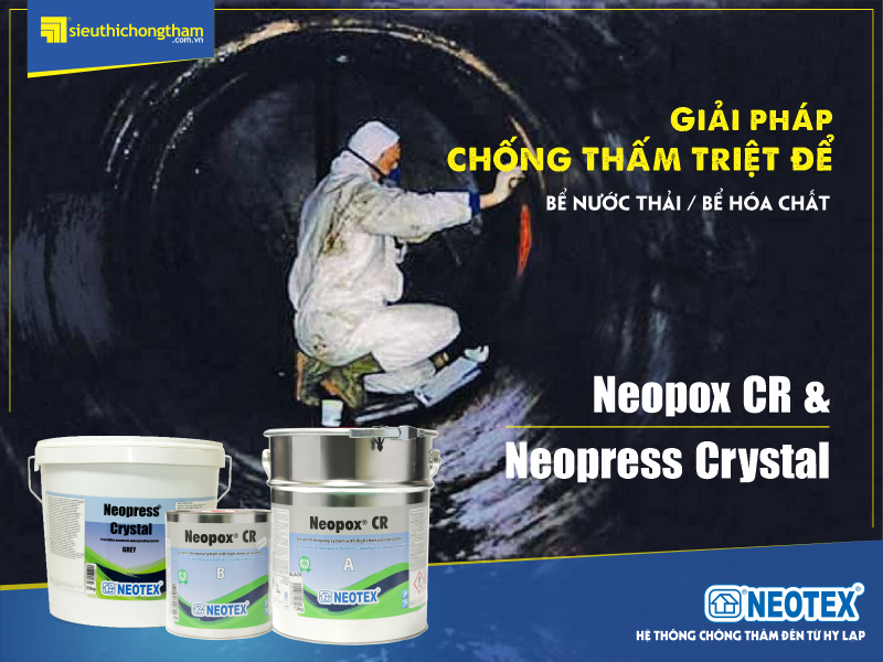 giải pháp chống thấm bể nước thải hóa chất Neopox CR