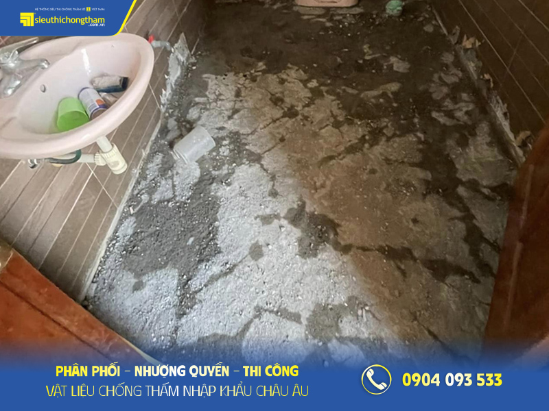 Xử lý thấm sàn nhà vệ sinh