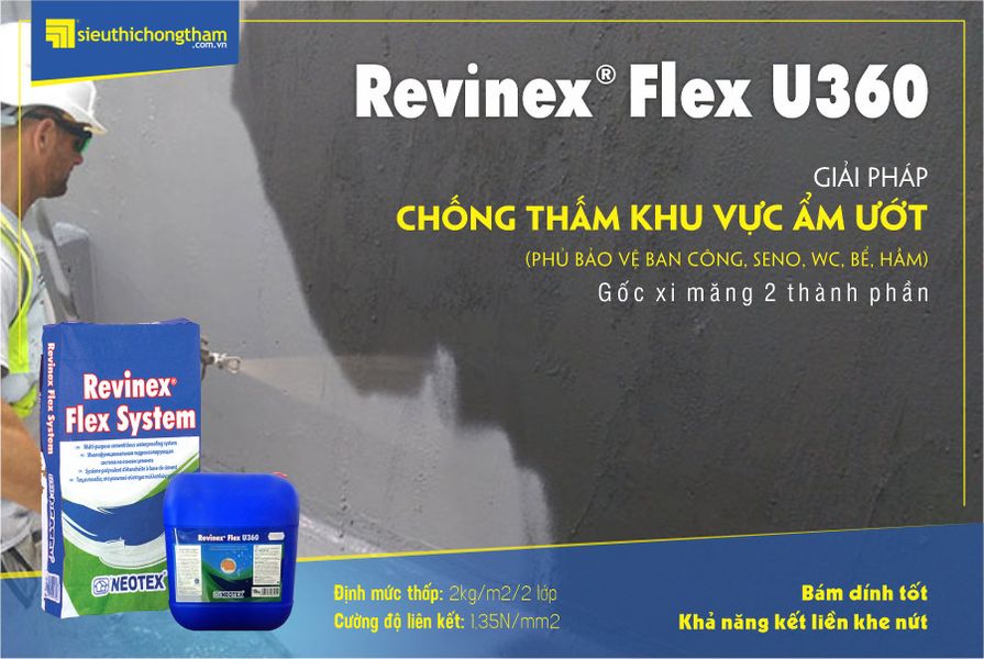 Giải pháp chống thấm tổng thể Revinex Flex U360