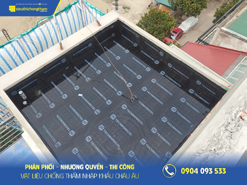 Bitum chống thấm là gì? Hướng dẫn cách thi công chống thấm Bitum chuẩn kỹ thuật Ngâm thử nước màng chống thấm bitum