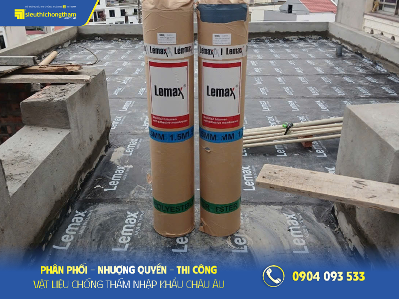 Màng chống thấm Bitum tự dính - Xu thế chống thấm của tương lai Màng chống thấm Bitum tự dính Lemax