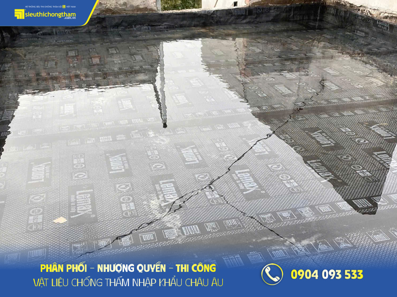 Ngâm thử nước màng chống thấm