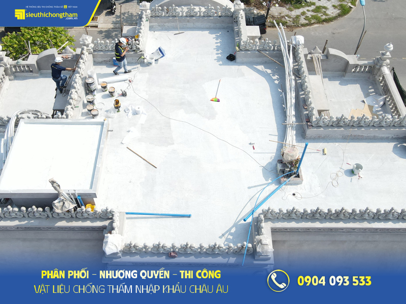 Chống thấm mái bê tông với Neoproof Polyurea R