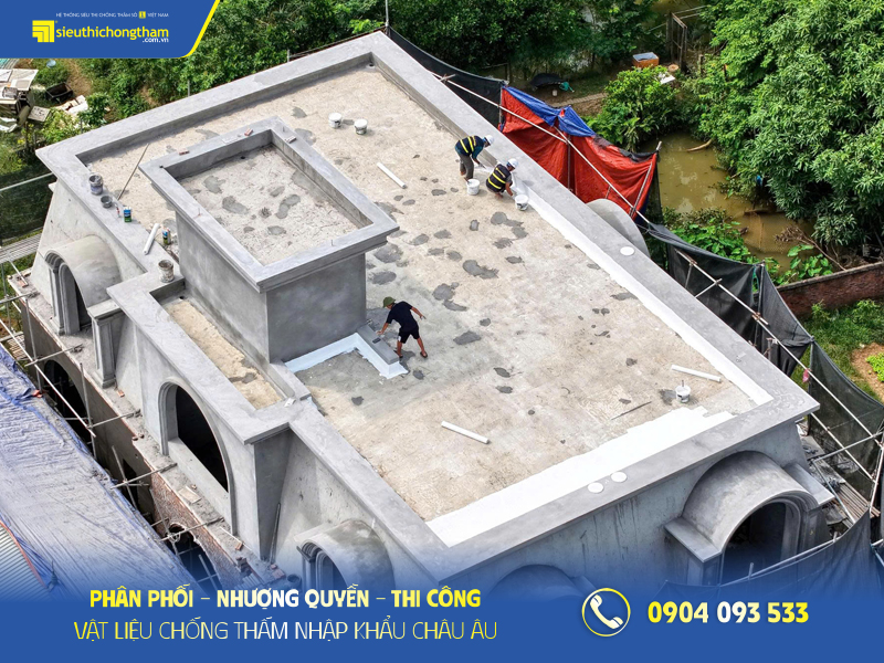 Dịch vụ xử lý chống thấm trần nhà, báo giá chi phí chống thấm trần chi tiết Thợ thi công chống thấm cho sàn mái