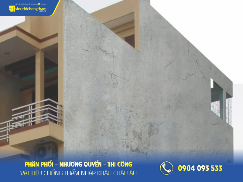 Cách chống thấm tường cũ triệt để 20 năm như mới Tường ngoài nứt nẻ