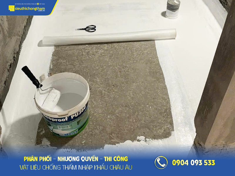 Dịch vụ sửa nhà chống thấm chuyên nghiệp, đảm bảo uy tín Neoproof PU360 chống thấm sàn nhà vệ sinh