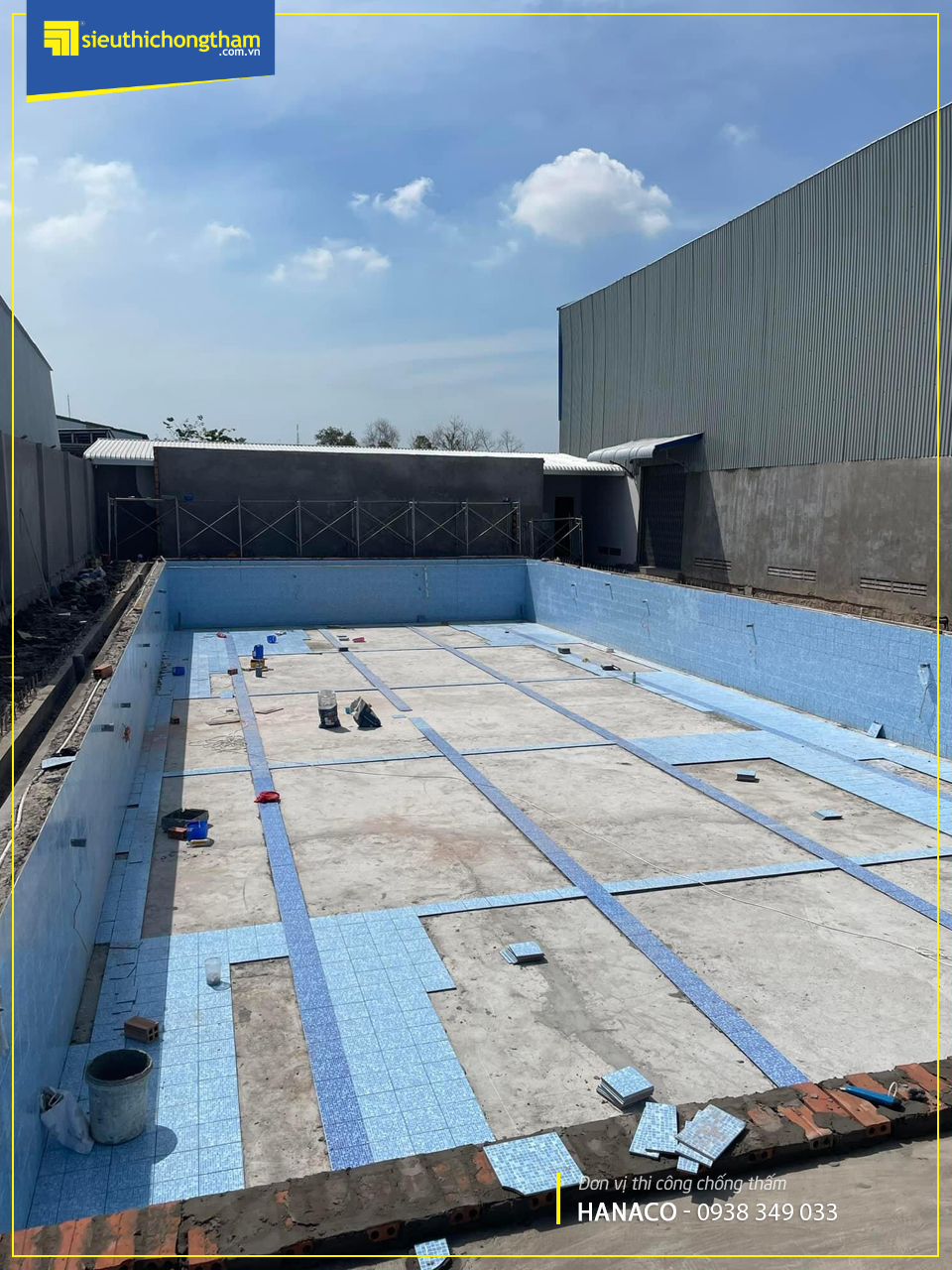 "Chống thấm hồ bơi trên sân thượng" và tầm quan trọng của việc chống thấm trong xây dựng hồ bơi trên sân thượng-2