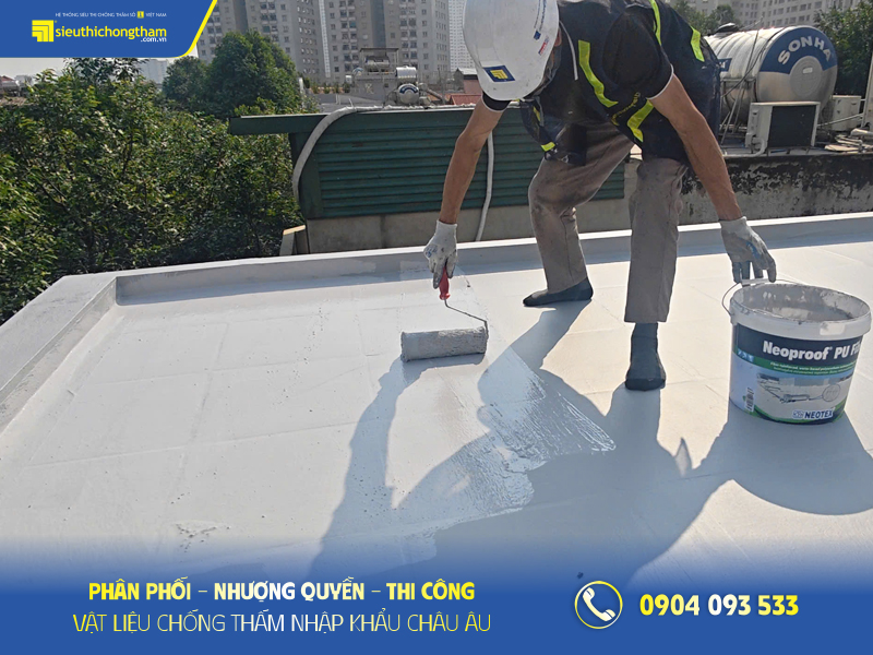 Neoproof PU Fiber chống thấm mái lộ thiên