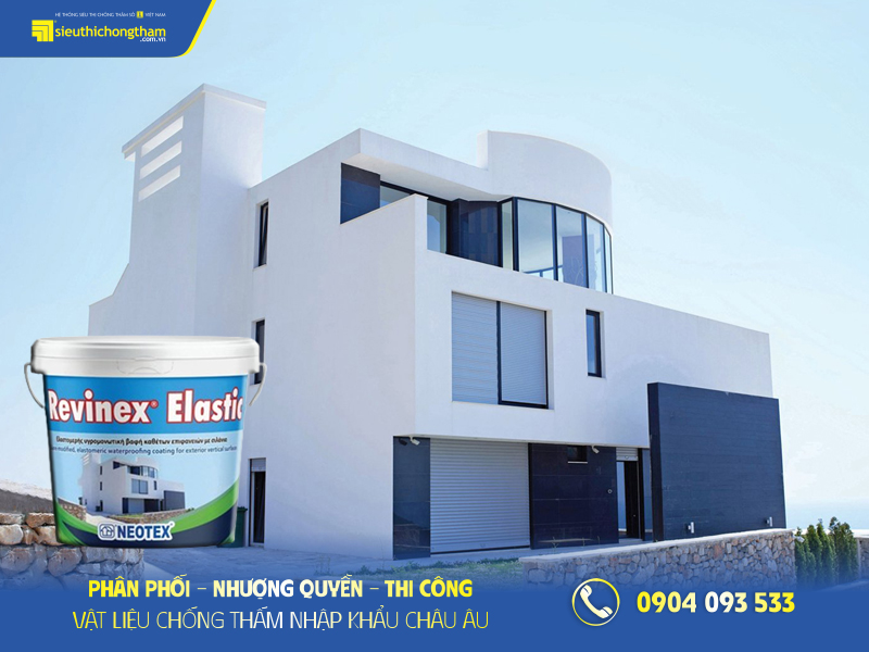 Chống thấm tường nhà bằng xi măng có hiệu quả như lời đồn? Revinex Elastic chống thấm tường ngoài