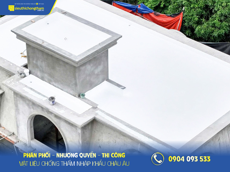 Giá chống thấm sân thượng phụ thuộc vào nhiều yếu tố