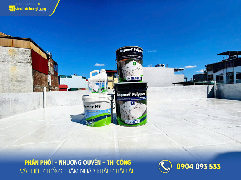 Neoproof Polyurea R chống thấm sân thượng