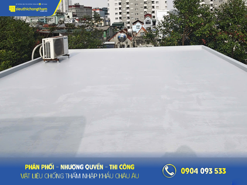 Nhà mái bằng có phần mái bằng phẳng