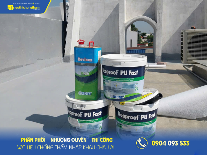 Neoproof PU Fast chống thấm mái khô nhanh