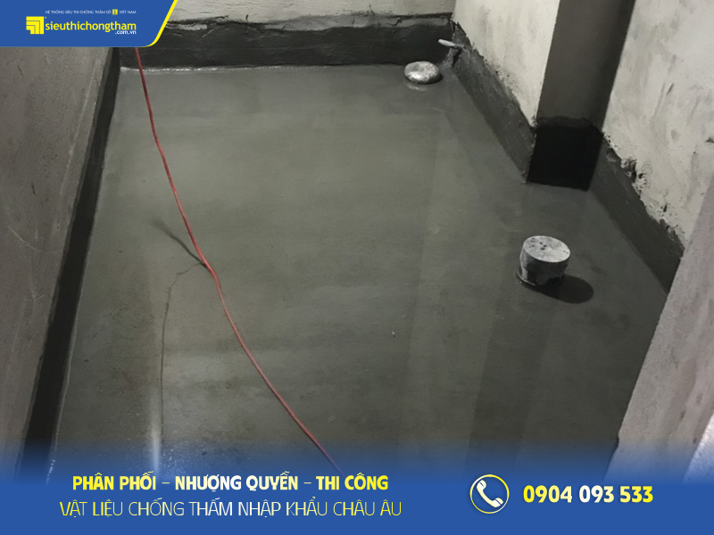 Ngâm thử nước sau hoàn thiện chống thấm 