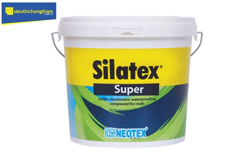 Silatex Super là vật liệu chống thấm chuyên dùng cho tường ngoài trời