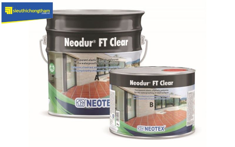Neodur FT Clear có nhiều ưu điểm phù hợp với cách chống thấm sân thượng đã lát gạch