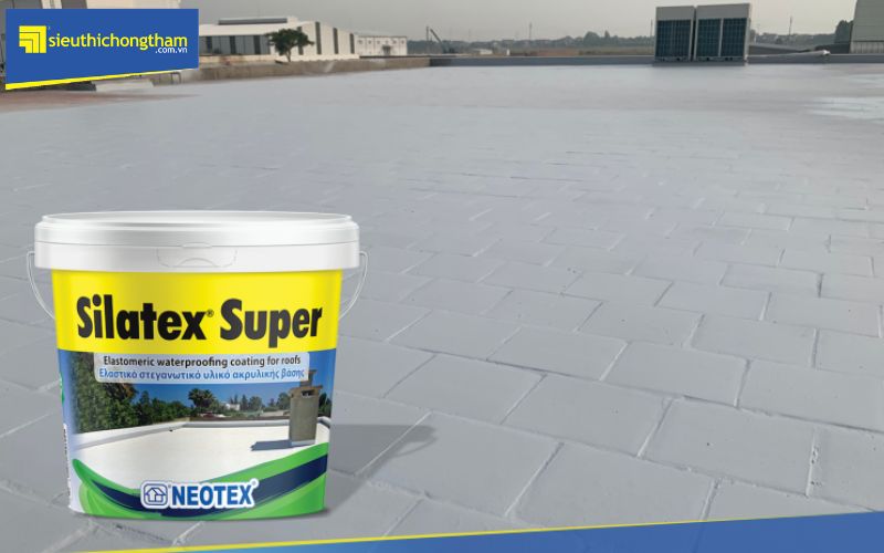 Silatex Super có khả năng kháng UV tốt nên khách hàng hoàn toàn an tâm khi sử dụng chống nóng cho bề mặt lộ thiên