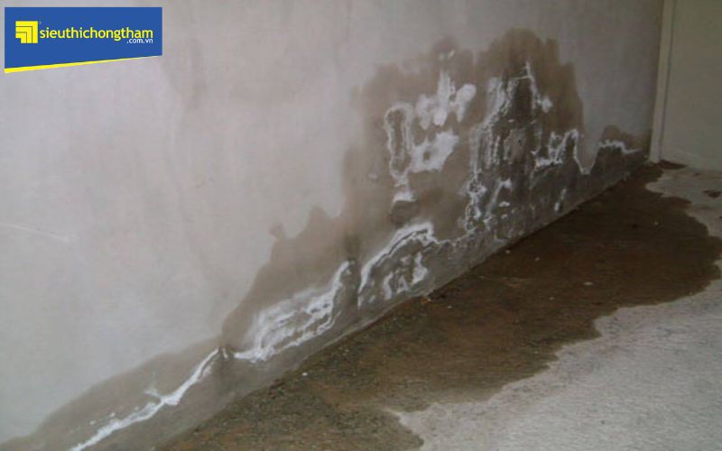 Xây trát không đủ vữa xi măng cũng là nguyên nhân gây thấm ẩm chân tường
