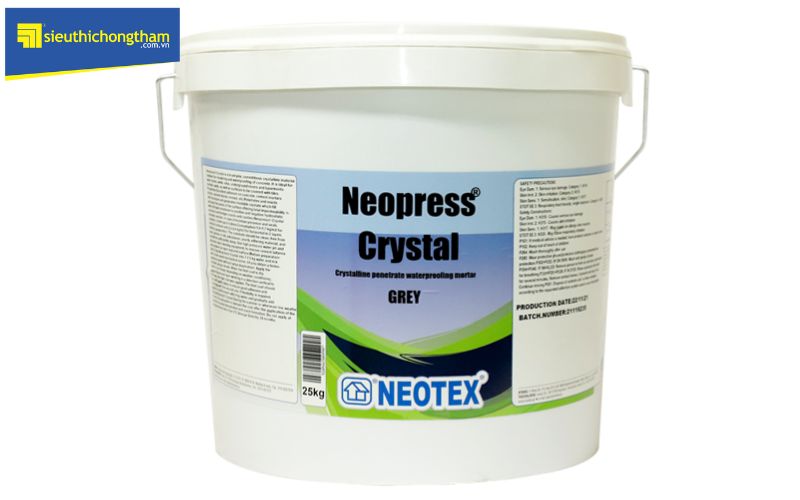Neopress Crystal  là giải pháp chống thấm ngược trần nhà dễ thực hiện, hiệu quả cao