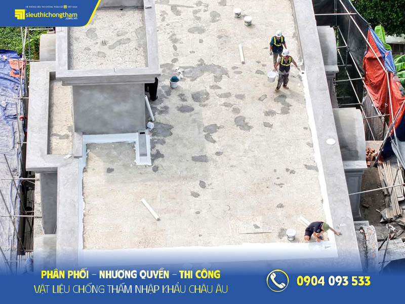 Chống thấm sàn mái lộ thiên