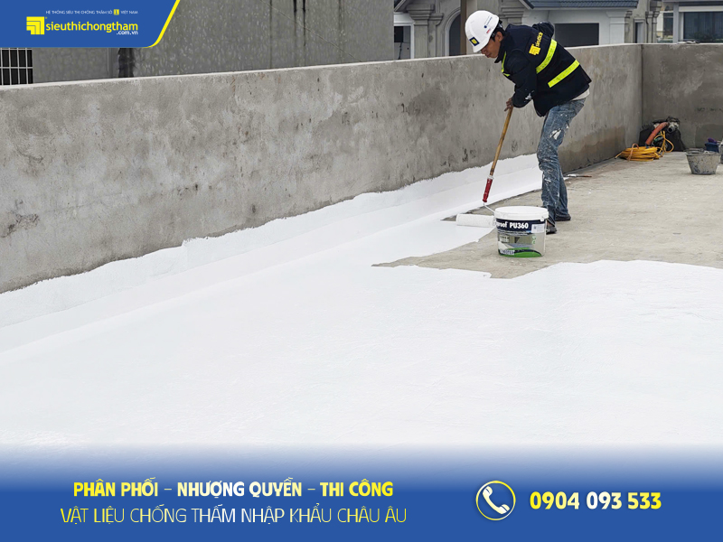 Thi công chống thấm Neoproof PU360