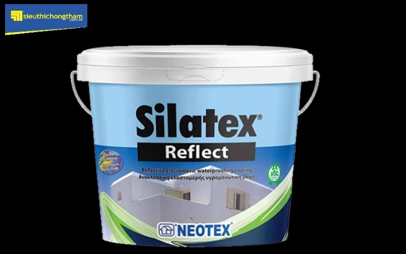 Chống thấm chống nóng Silatex Reflect (10 lít/Thùng) tích hợp chống thấm, chống nóng và trang trí