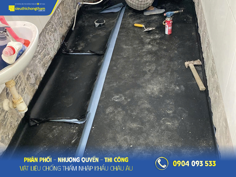 Màng tự dính chống thấm sàn nhà vệ sinh