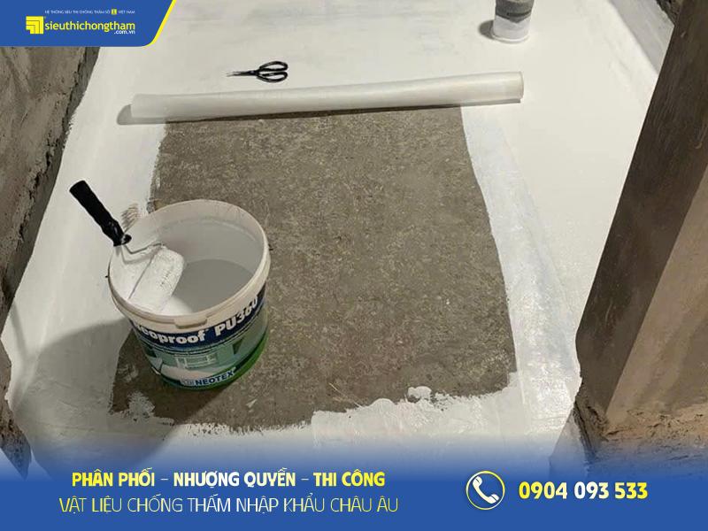 Neoproof PU360 chống thấm sàn nhà vệ sinh