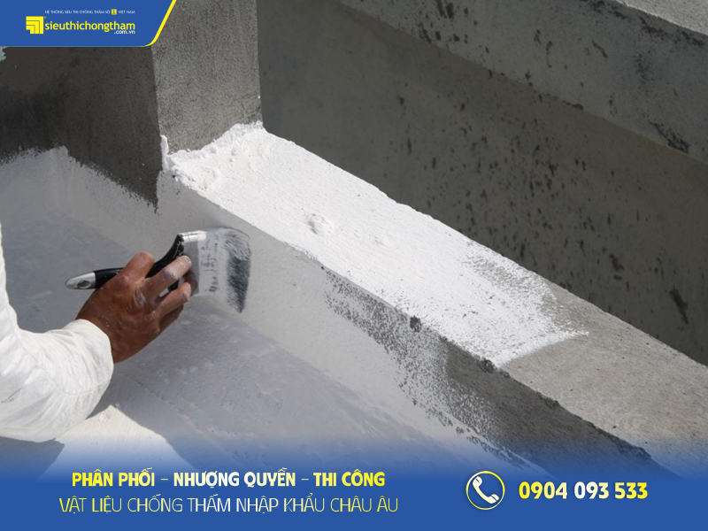 Quét xi măng trắng