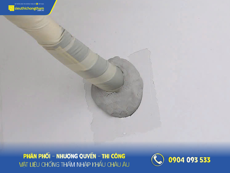 Xi măng dẻo bịt tường - Lựa chọn lý tưởng cho các công trình Xi măng dẻo bịt lỗ kỹ thuật xuyên tường