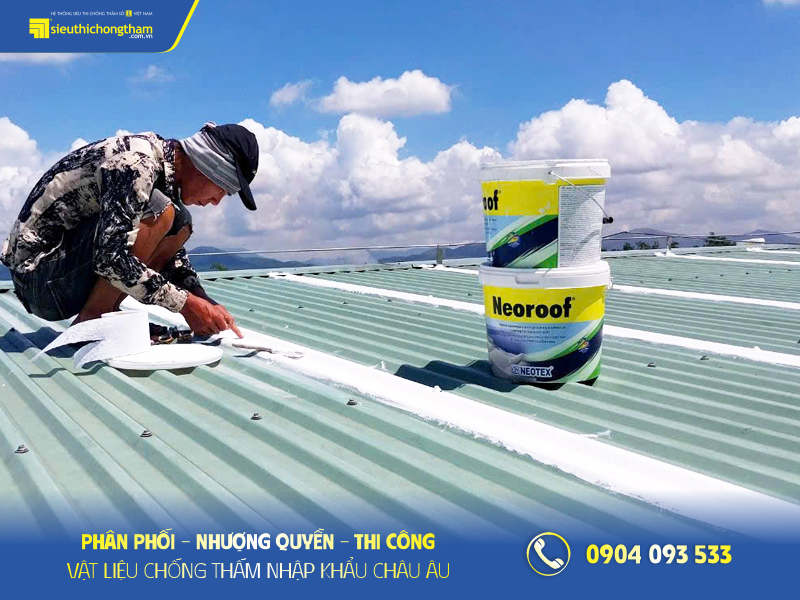 Chống thấm chống nóng mái tôn với Neoroof