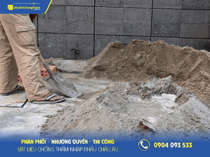 Tỷ lệ trộn vữa xây tường chuẩn trong xây dựng Trộn xi măng và cát