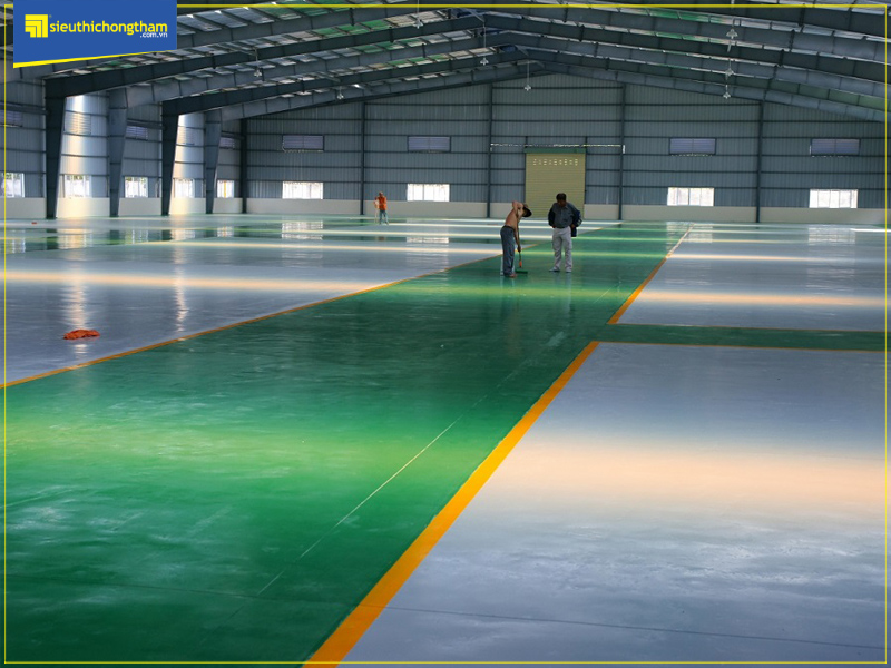 Chống thấm nền sàn nhà xưởng bằng sơn Epoxy là giải pháp hiệu quả, đảm bảo tính thẩm mỹ