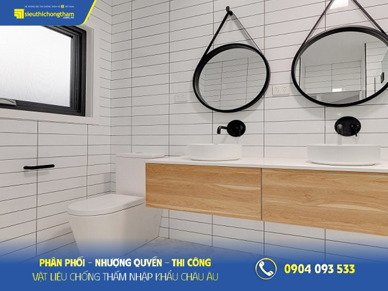 Gạch thẻ ốp tường nhà vệ sinh