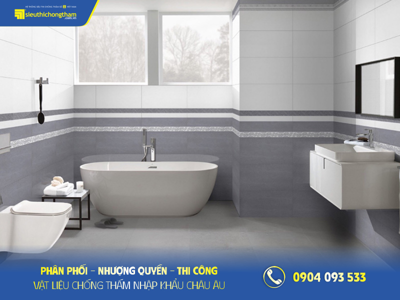 Gạch men ốp tường nhà vệ sinh