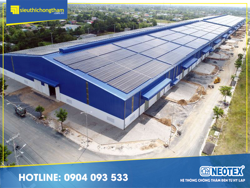 Giải pháp chống thấm nhà xưởng Bình Dương bằng màng bitum Nhà xưởng cần chống thấm để bảo quản hàng hóa, vật liệu được tốt nhất