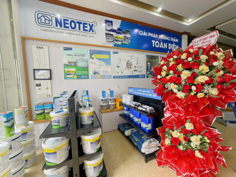 Setup Siêu Thị Chống Thấm Anh Đức - Ninh Bình Sản phẩm được trưng bày khoa học, chuyên nghiệp