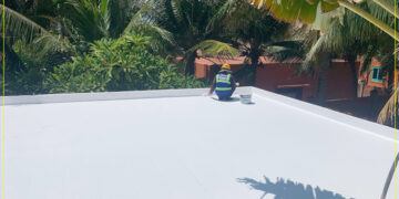 Chống thấm sàn mái lộ thiên căn villa Resort Nguyệt Hằng Chống thấm sàn mái lộ thiên căn villa Resort Nguyệt Hằng