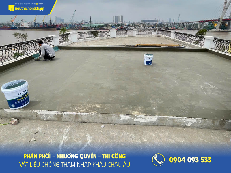 Chống thấm sân thượng sử dụng Lemax 225