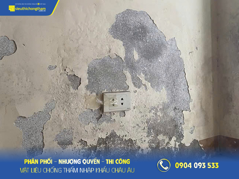 Sơn tường bong tróc 