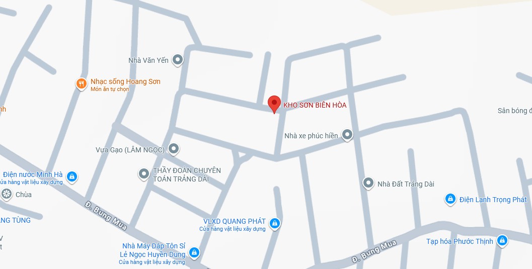 Kho Son Bien Hoa Map Kho Son Bien Hoa Map