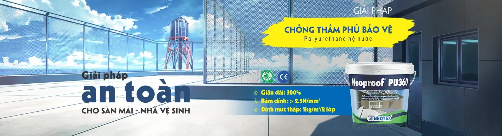 Chống thấm phủ bảo vệ Neoproof PU360